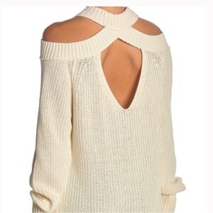 Free People Half Moon Oversized Cold-Shoulder sweater ( or dress) XS